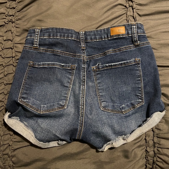 RSQ dark wash high waisted jean shorts - Picture 3 of 3